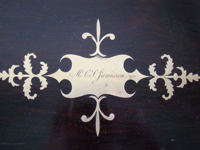 A Fabulous English Brass Mounted Rosewood combination Writing Box and Dressing Box circa 1825 — image 3